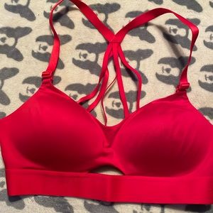Victoria’s Secret red sports bra